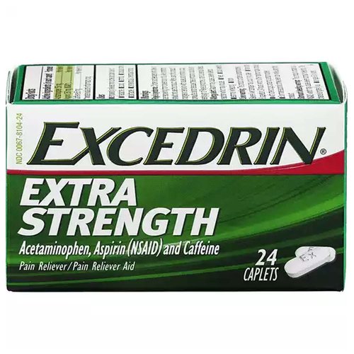  Excedrin Extra Strength Pain Relief Caplets For