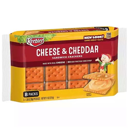Keebler Cracker Packs, Cheese & Cheddar