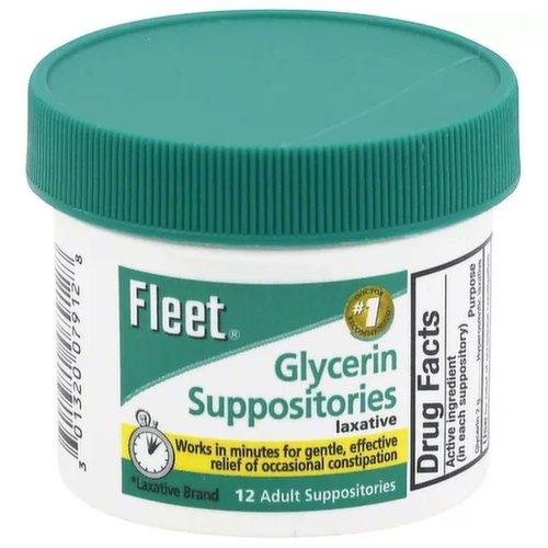 Fleet Glycerin Suppositories, Adult