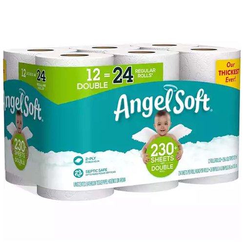 Angel Soft Bath Tissue, Double Rolls