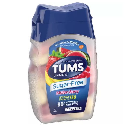 Tums Sugar Free Melon Berry