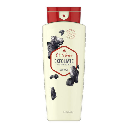 Old Spice Exfoliate With Charcoal Body Wash