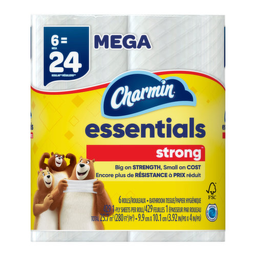 Charmin Essentials Strong Mega Rolls