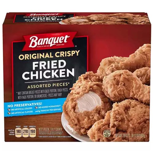 Banquet Fried Chicken, Original Crispy, Frozen