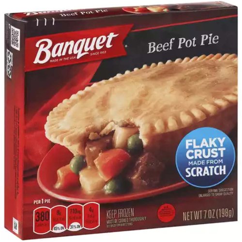 Banquet Pot Pie, Beef