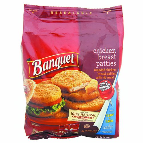 Banquet Chicken Breast Patties