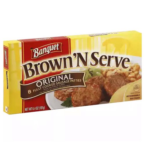 Banquet Brown 'N Serve Sausage Patties