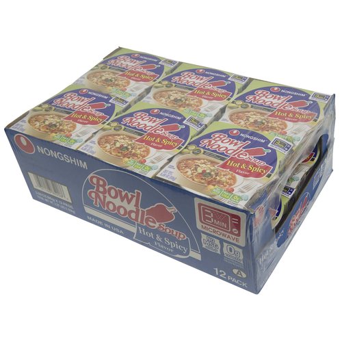 Nongshim® Hot & Spicy Bowl Noodle Soup, 3.03 oz - Food 4 Less