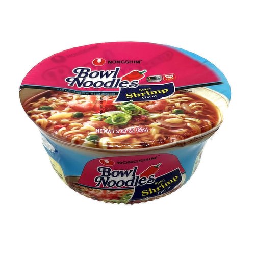 Nongshim Bowl Noodle, Spicy Shrimp
