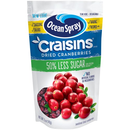 Ocean Spray Craisins, 50% Less Sugar 