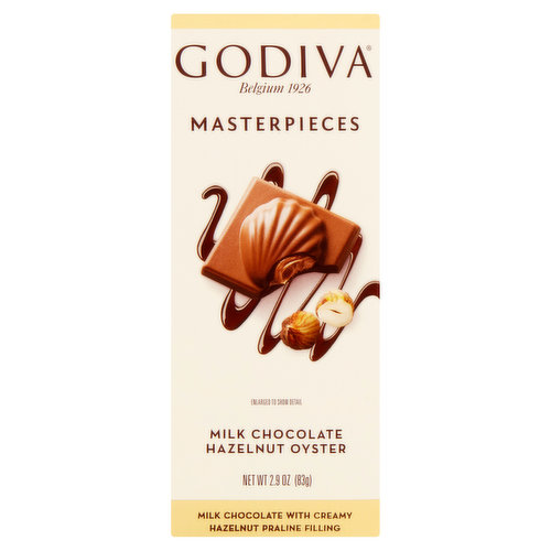 Godiva Masterpiece Bar Milk Chocolate Hazelnut