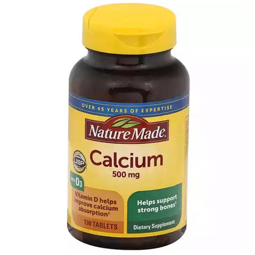 Nature Made Calcium, Vitamin D, 500mg