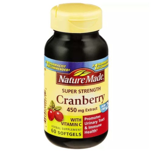 Nature Made Cranberry, Super Strength, 450 Mg, Softgels