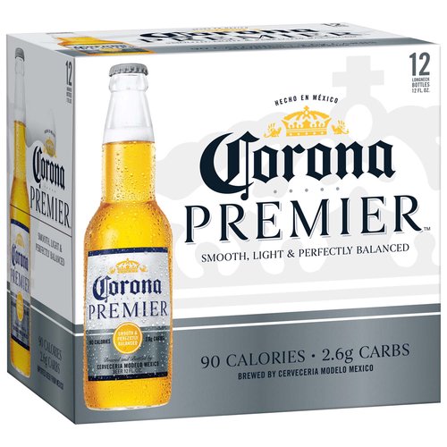 Corona Premier Beer, Bottles (Pack of 12)