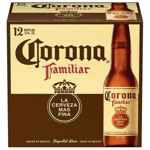 Corona Familiar Beer, Bottles (Pack of 12)