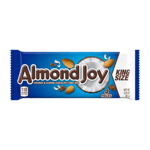 Almond Joy Coconut and Almond Chocolate King Size Candy Bar