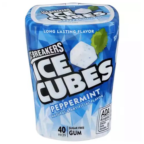 Ice Breakers Ice Cubes Gum, Peppermint