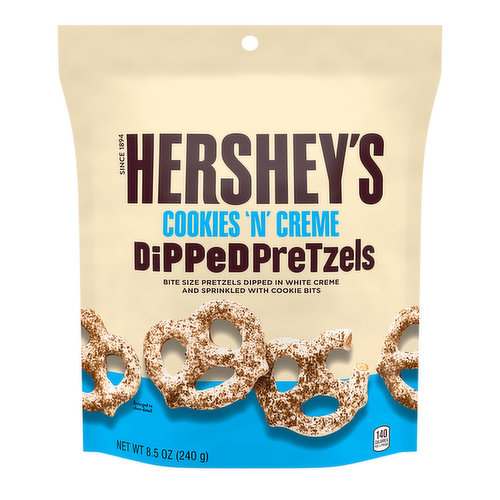Hershey's Cookies n Cream Dipped Pretzels