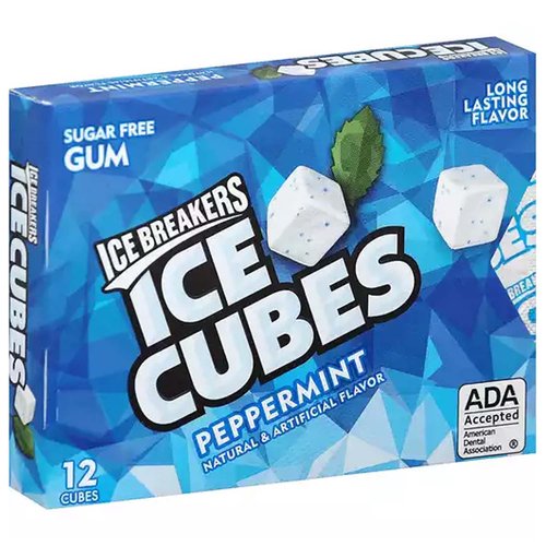 Ice Breakers Ice Cubes Gum, Peppermint