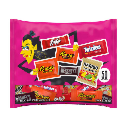 Halloween Hershey Assorted Flavored Snack Size (50 pieces)