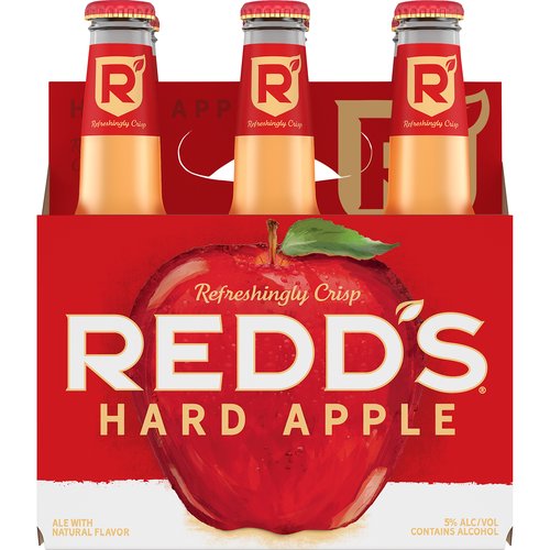 Redd's Hard Apple Ale Beer, Bottles (Pack of 6)