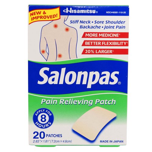 <li> For Stiff Neck, Sore Shoulder, Backache & Joint Pain
<li> Apply for 8 Hours
<li> 10 Patches
<li> Made in Japan