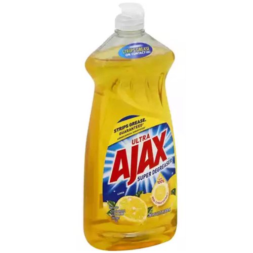 Ultra Ajax Super Degreaser Dish Soap, Lemon