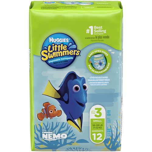 Huggies Little Swimmers Disposable Swimpants, Size S (16-26 lbs.), Disney