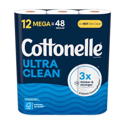 Cottonelle Ultra Clean 12 Mega Rolls