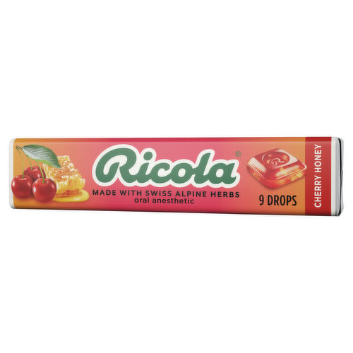 Ricola Sticks Cherry Honey, 9 Count