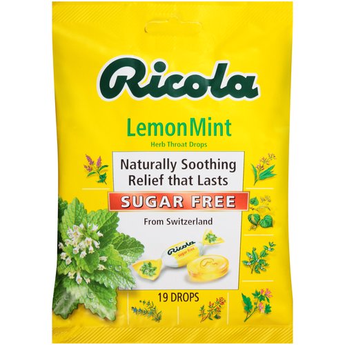 Ricola Herb Throat Drops, Lemon Mint 