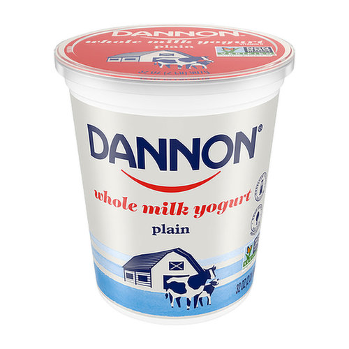 Dannon Nat Whole Milk Yogurt, Plain