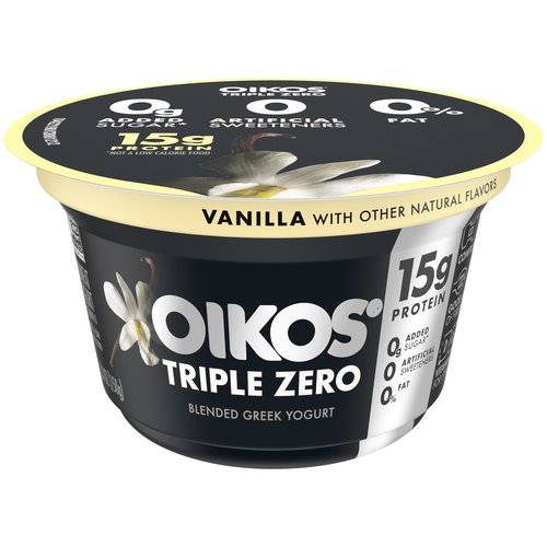 Oikos Triple Zero Greek Yogurt, Vanilla 