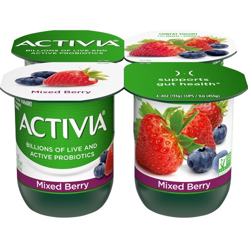 Dannon Activia Yogurt, Mixed Berry