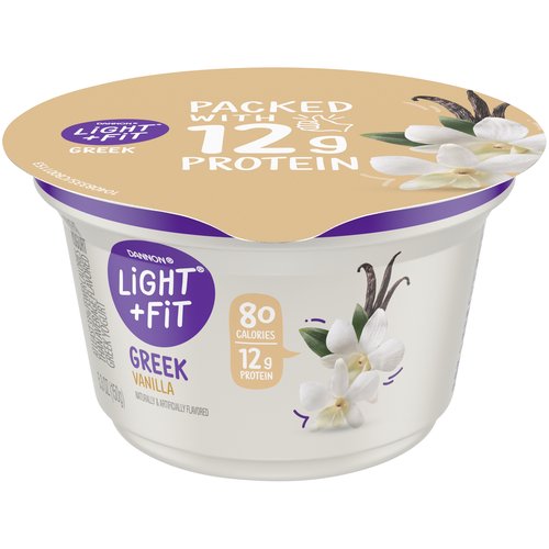 Dannon Light + Fit Nonfat Gluten-Free Vanilla Greek Yogurt