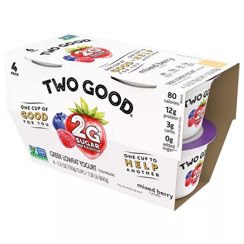 Two Good Yogurt Mix Berry 4pk