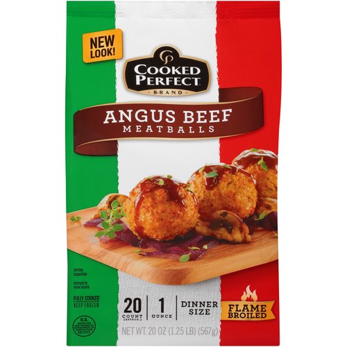 Cooked Perfect Angus Beef Meatballs 