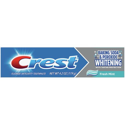 Crest Baking Soda & Peroxide Toothpaste, Cavity & Tartar Protection