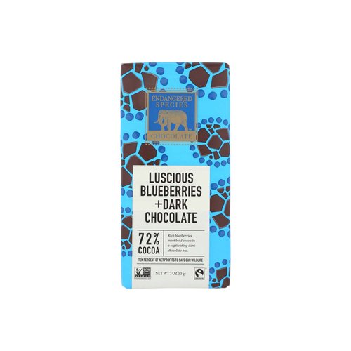 Endangered Species Dark Chocolate with Blueberries