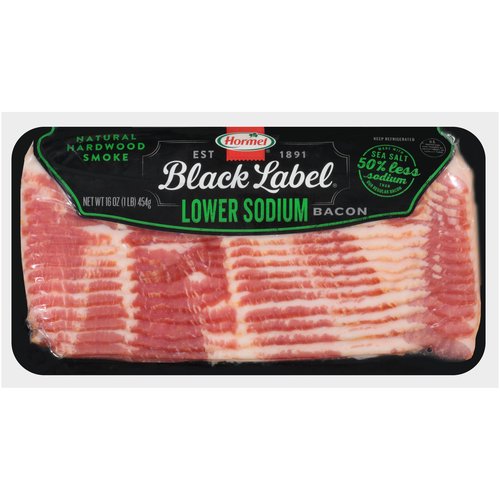 Hormel Black Label Bacon, Lower Sodium 