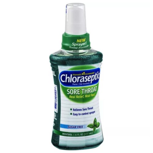 Chloraseptic Sore Throat Sprayer, Sugarfree Menthol