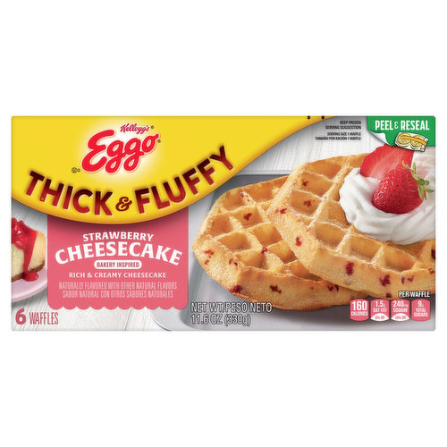 Eggo Thick & Fluffy Strawberry Cheesecake Waffles