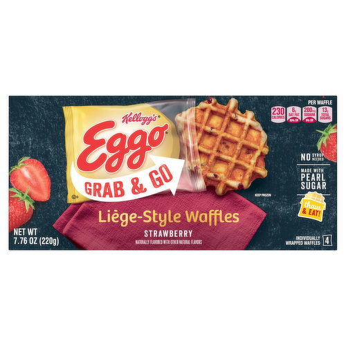 Eggo Grab & Go Liege Style Strawberry Waffles