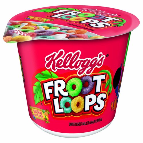 Kellogg's Froot Loops Breakfast Cereal, Single-Serve - 6 pack, 1.5 oz cups