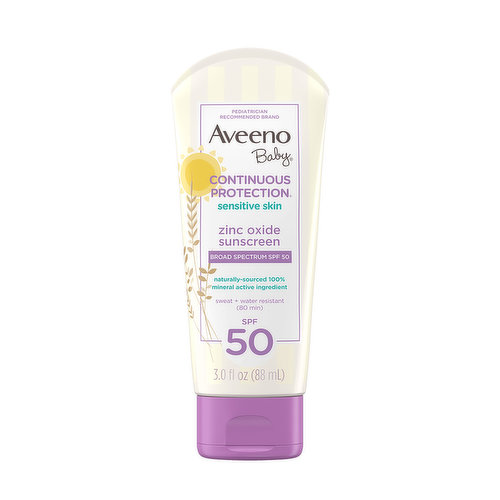 Aveeno Baby Lotion SPF50 Sensitive Skin