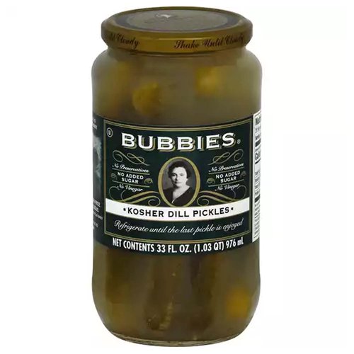 Bubbies Pickles, Kosher Dill