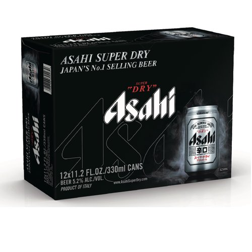 Asahi Super Dry, Cans (Pack of 12)