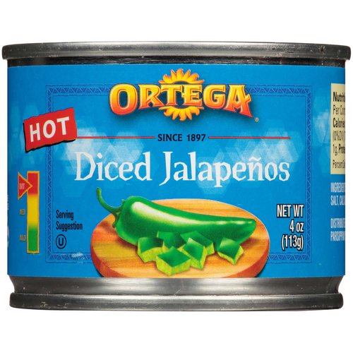 Ortega Hot Diced Jalapeños