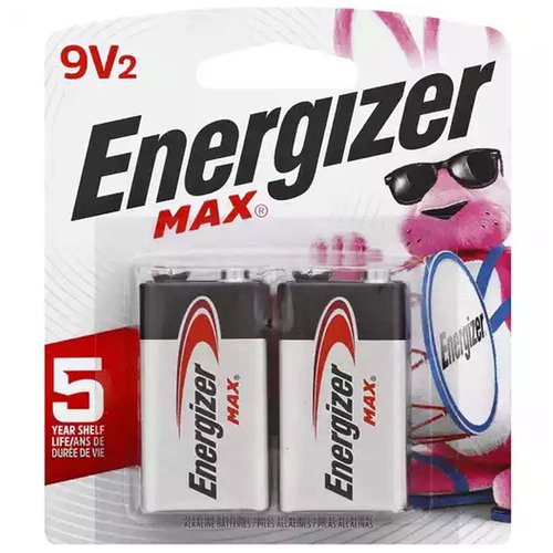 Energizer Max + Power Seal Batteries, Alkaline, 9V