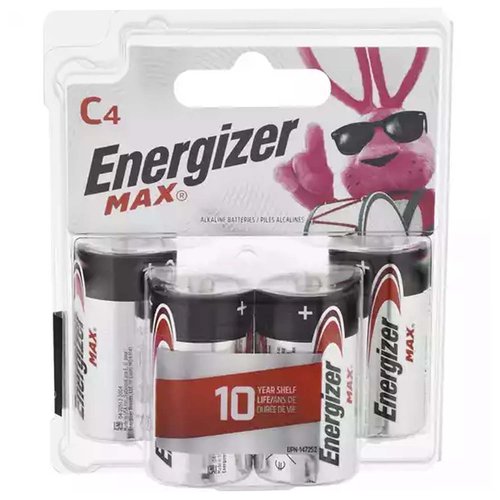 Energizer Max Alkaline Battery, C
